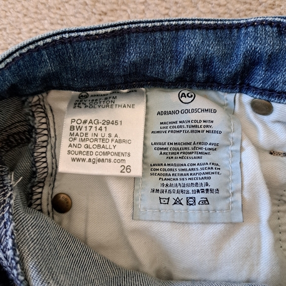 Adriano Goldschmied Jeans Womens 26 Blue The Prima Crop Mid Rise Cigarette Leg - Picture 11 of 12